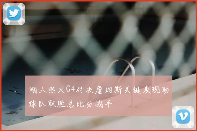 湖人热火G4对决詹姆斯关键表现助球队取胜总比分战平